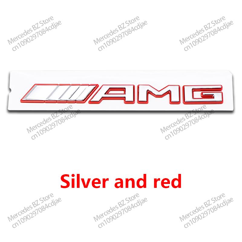 AABHA1 New 3D ABS AMG Letter Badge Car Rear Trunk Emblem Sticker Decoration for Mercedes Benz W204 W205 W203 W211 W212 W213 W201 W210