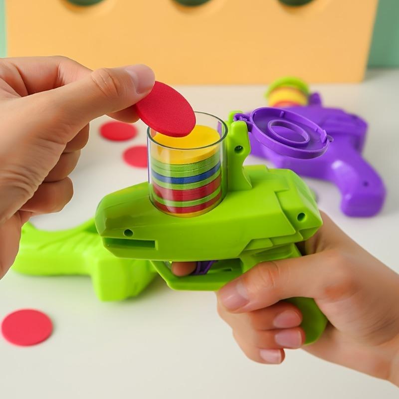 

Soft Foam Disc Launcher Toy Kids Safe Flying Disc Shooter Game 1PCS зелений