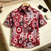 Dreamy Art Pattern Printing Shirt Hawaiian Beach Vacation Clothing Men's Street Style Shirt Daily Men's and Women's Shirt