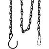 6-12PCSBlack Outdoor Wind Chime Hanging Chain Bird Feeder Flower Pot Birdhouse Hanging Decoration Accessories Wholesale