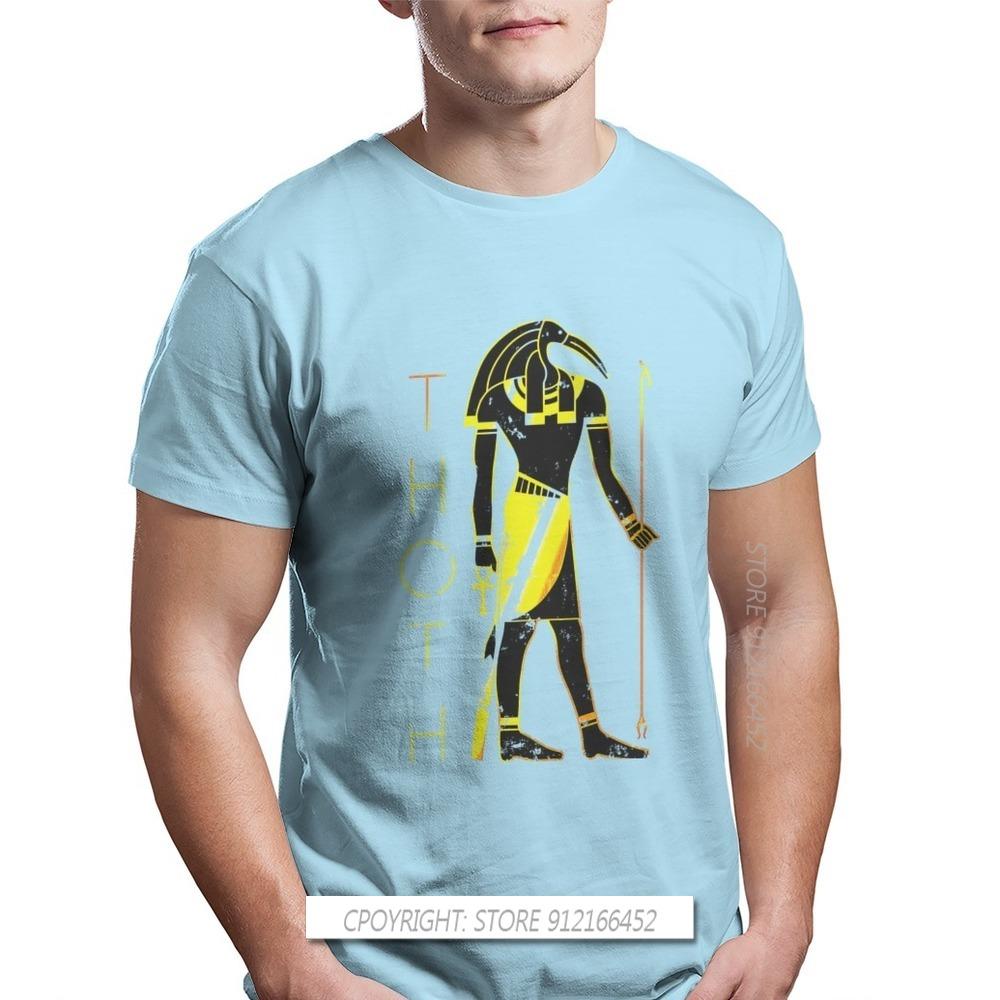 Men Egyptian Mythology Ancient Gods Atum Horus Osiris Oversize T-Shirt Thoth Pure Cotton Graphic Tops