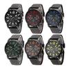 Quartz Watch Portable Adjustable Male Breathable Hollow Holes Sports Watch for Outdoor