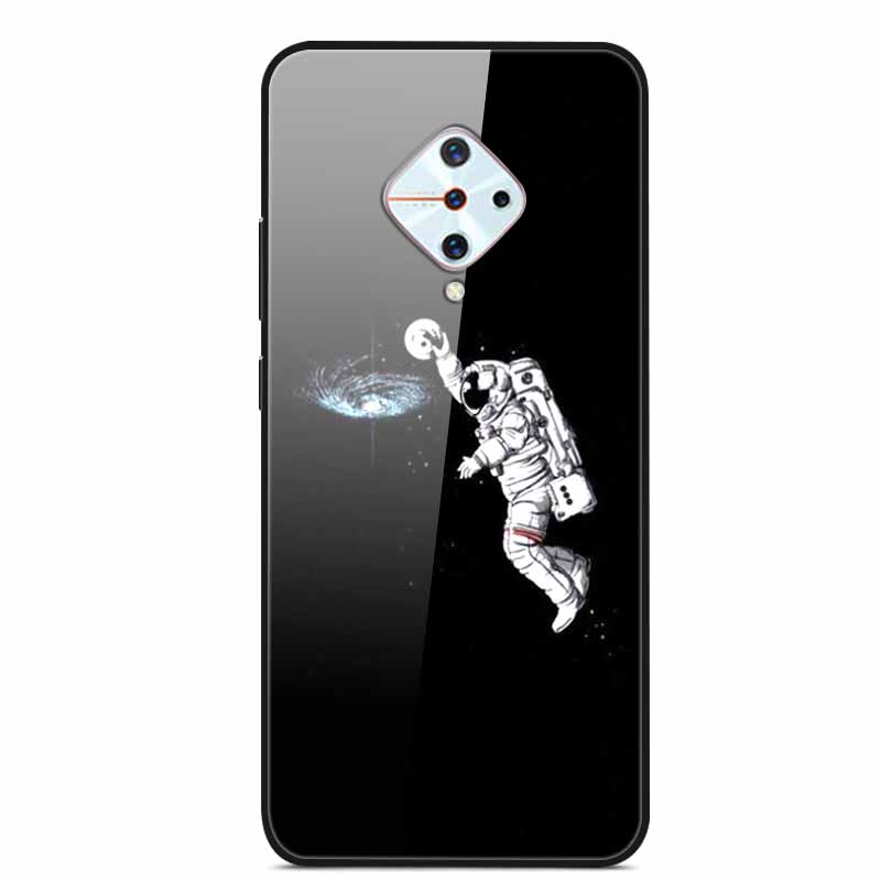 Tempered Glass Case For Vivo V17 Case Russia Glass Back Cover Soft Bumper For Vivo V17 Phone Cases V 17 Funda Y9s S1 Pro Coque