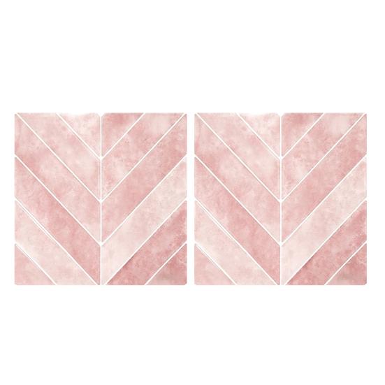 2 Pcs Wall Tile Stickers, Peel And Stick Backsplash, Self Adhesive Waterproof Kitchen Wall Tile Decals for Kitchen, Bathroom, Walls, Floors
