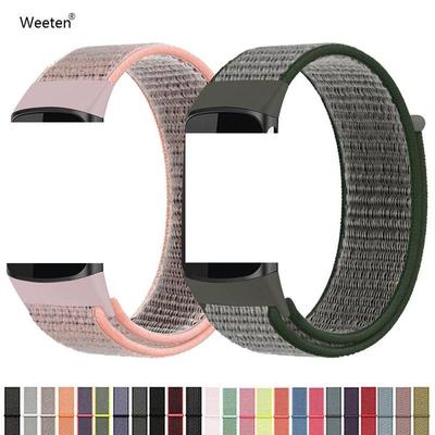 Naylon Kayış Fitbit Şarj 5 Akıllı İzle Spor Naylon Örgü Döngü Bilezik Bileklik Correa Pulsera Fitbit Şarj 5 Band