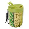 Pill Bottle Organizer Large Capacity Multiple Compartments Transparent Design Wide Opening Pill Box Medicine Tablets Organizer