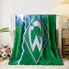 Green Lightning Logo Designed Flannel Blanket for Bedroom, Living Room, Sofa, and Nap