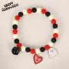 Halloween Pet Collar With Ghost And Pumpkin Beads For Cats