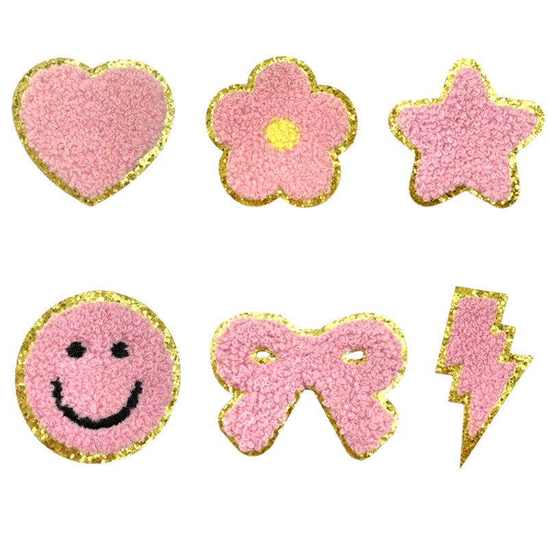 Multi-Color Phnom Penh Embroidery Towel Embroidery English Alphabet Embroidery Cloth Patch Creative Diy