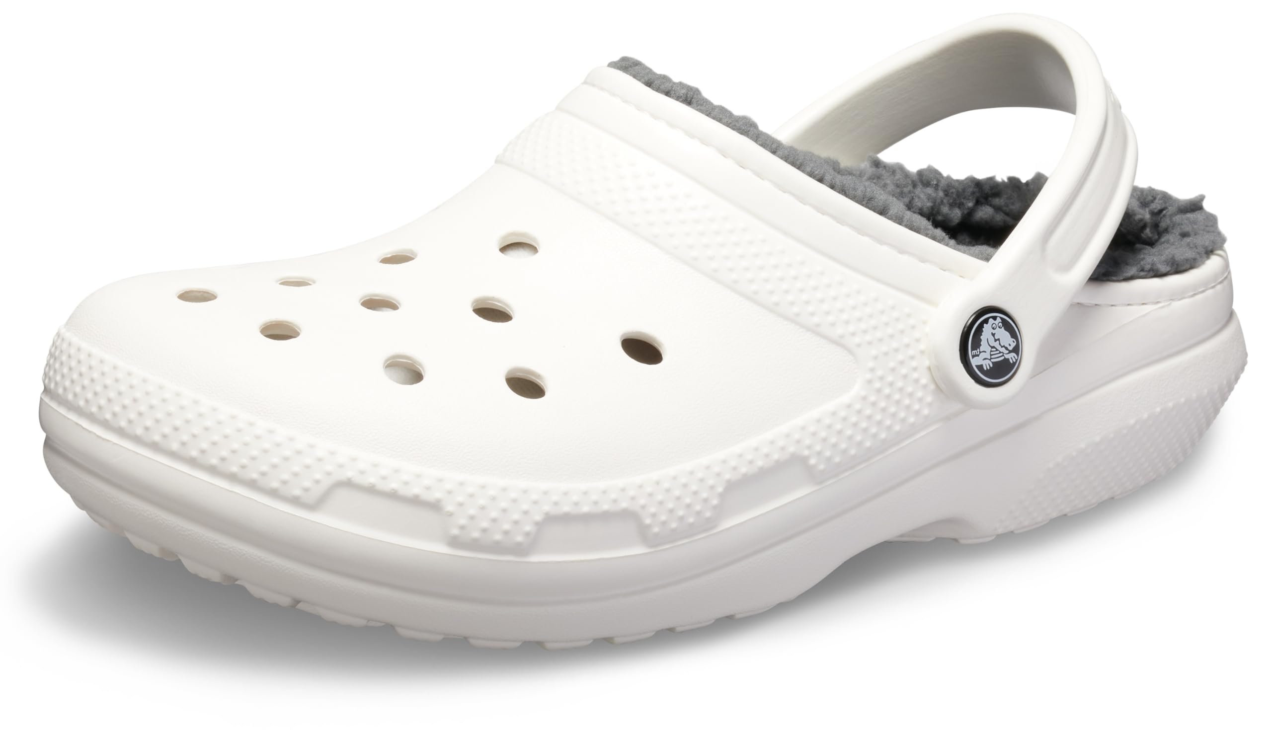 

CROCS Classic Lined Clog Sandals, White/Gray, 26cm