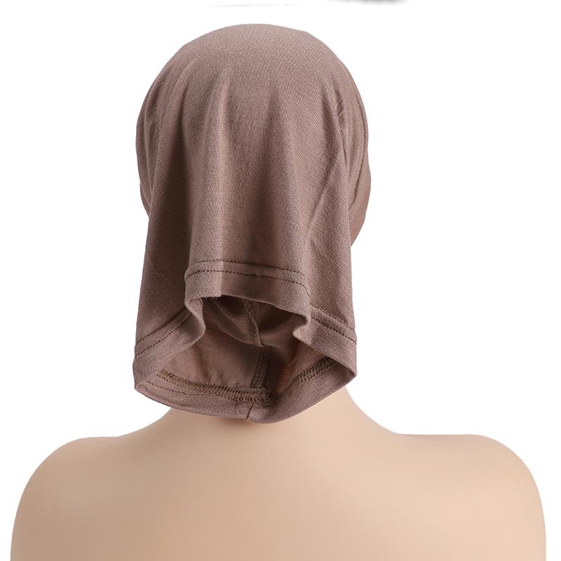 Soft Modal Inner Hijab Cap Muslim Stretch Turban Cap Islamic Underscarf Bonnet Hat Female Headband Tube Cap Turbante