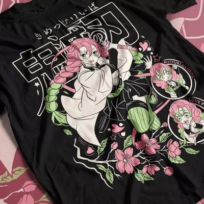 Μπλουζάκι Mitsuri Kanroji Demon Killer Kimetsu No Yaiba Nezuk Καλοκαίρι Νέο Ανδρικό και Γυναικείο Streetwear