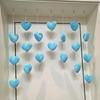 Heart Shaped Curtain Door Decoration Korean Lovely String Pendant Partition Door Decor with Hooks for Girls Room 6XDE