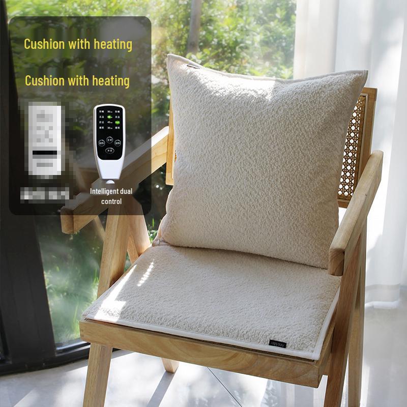 Wormwood Heated Seat Cushion with Moxibustion Therapy - Electric Heating Pad for Office Chairs
