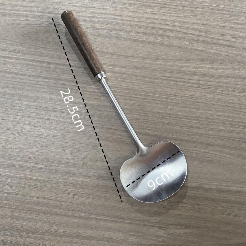 Walnut Wood Long-Handle Mushroom Spatula