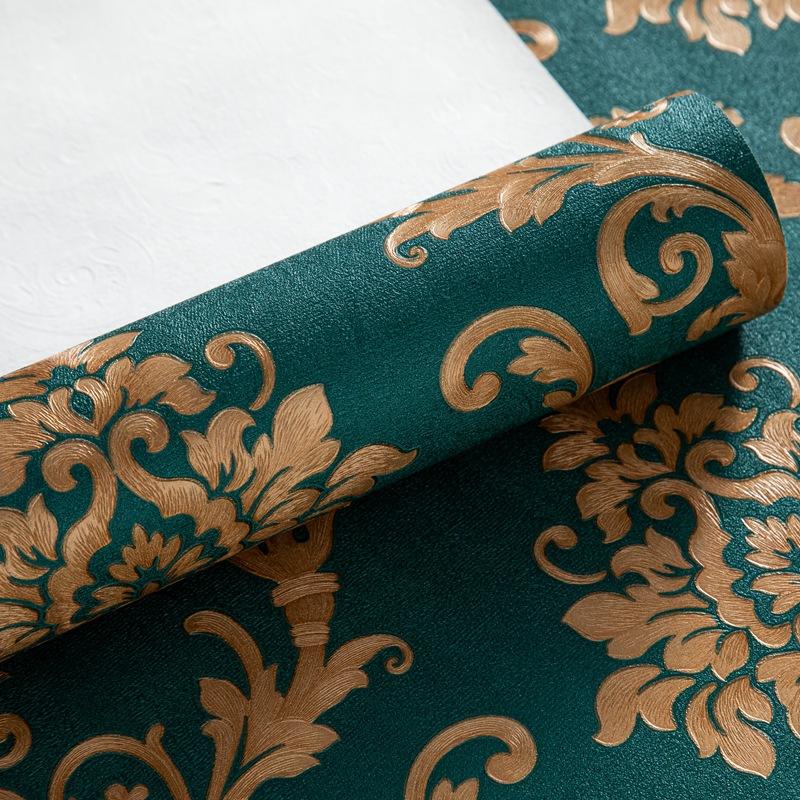 Papel Pintado 3D Estilo Europeo Sala de Estar Restaurante Hotel Lugar de Eventos Lujo Ligero Gofrado Impermeable