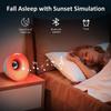 Bluetooth Speaker Clock Wake Up Light Alarm Clock with Sunrise Sunset Simulation Colorful Night Light Music Player  Clock