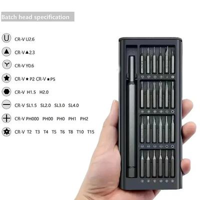 24-in-1 Precision Screwdriver Set, Mini Carrying Repair Kit for Cameras, Laptops, Cell Phones, Eyeglasses, Game Consoles, Watche