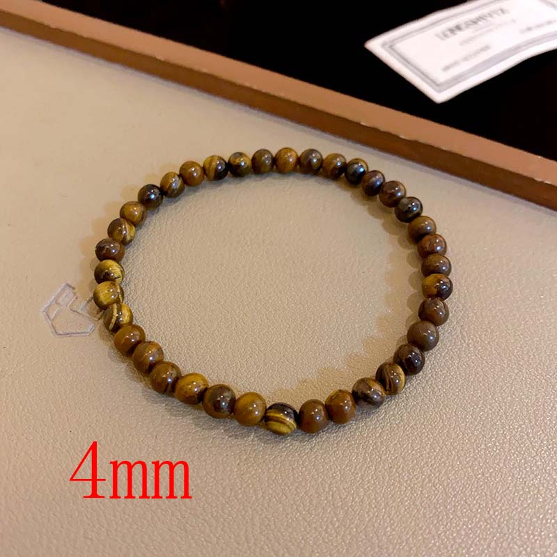 

Vintage Brown Stone Tiger-Eye Beaded Bracelet for Women Men Geometric Silver Color Square Bead Couple Bracelet Jewelry Gifts