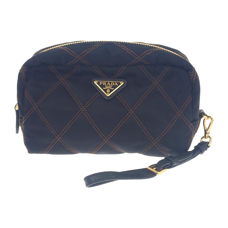 Prada 1NE005 Pouch Black Nylon Women
