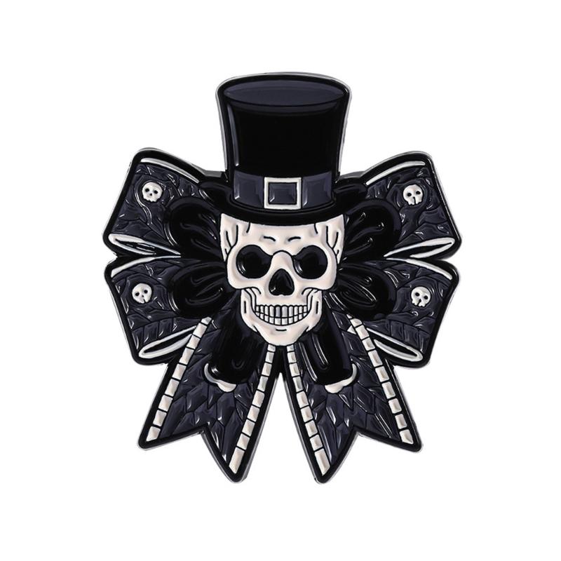 Spooky Bat Specters Enamel Pin Brooch For Halloween Costume Accessories Gothic Jewelry Gift For Friends