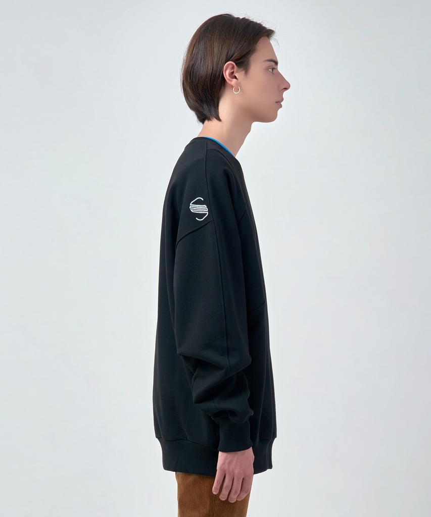 SSQR Unisex Embroidered Sweatshirt Zoc_02_Black_Large