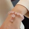 New Chinese Style Natural Pink Crystal Bracelet Lotus Pod Peanut Pendant Jewelry Design Fashion Crystal Bracelet
