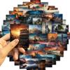 50PCS World Landmark Travel Sticker Classic Toy Tag DIY Gift Sealing Label Children Label Thank You Stickers Decoration Supplies