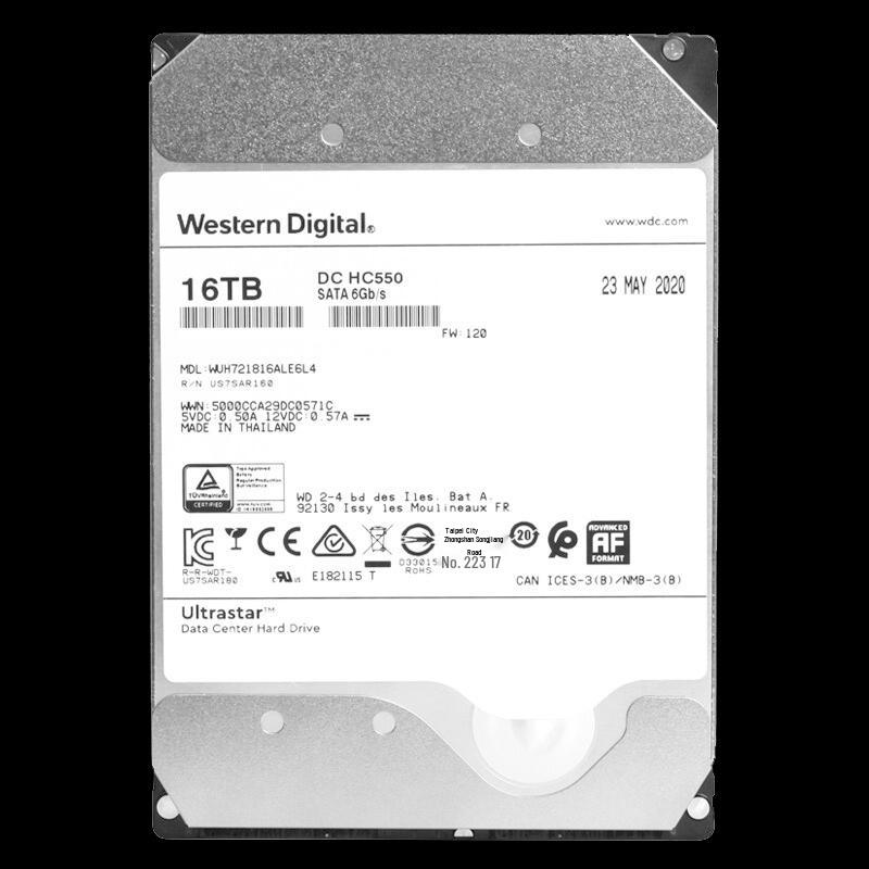 Western Digital WD HC550 Enterprise 16TB SATA 3.5-inch HDD