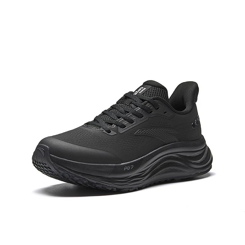 Anta Synthetic Leather, Textile Low top PG7 Running Shoes Women's Basic Black 122615546-9