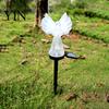 Decorative Pathway Lighting Solar Angel Garden Light, LED Yard Stake Waterproof Stakes Memorial Lamp for Cemetery Graveyard Patio Lawn Decor