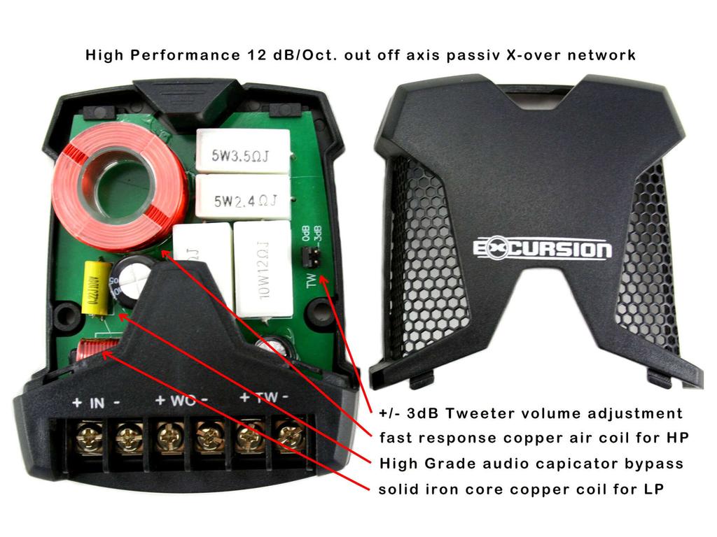 Excursion Xxx-6C - Spl 98/165Mm Speaker Set