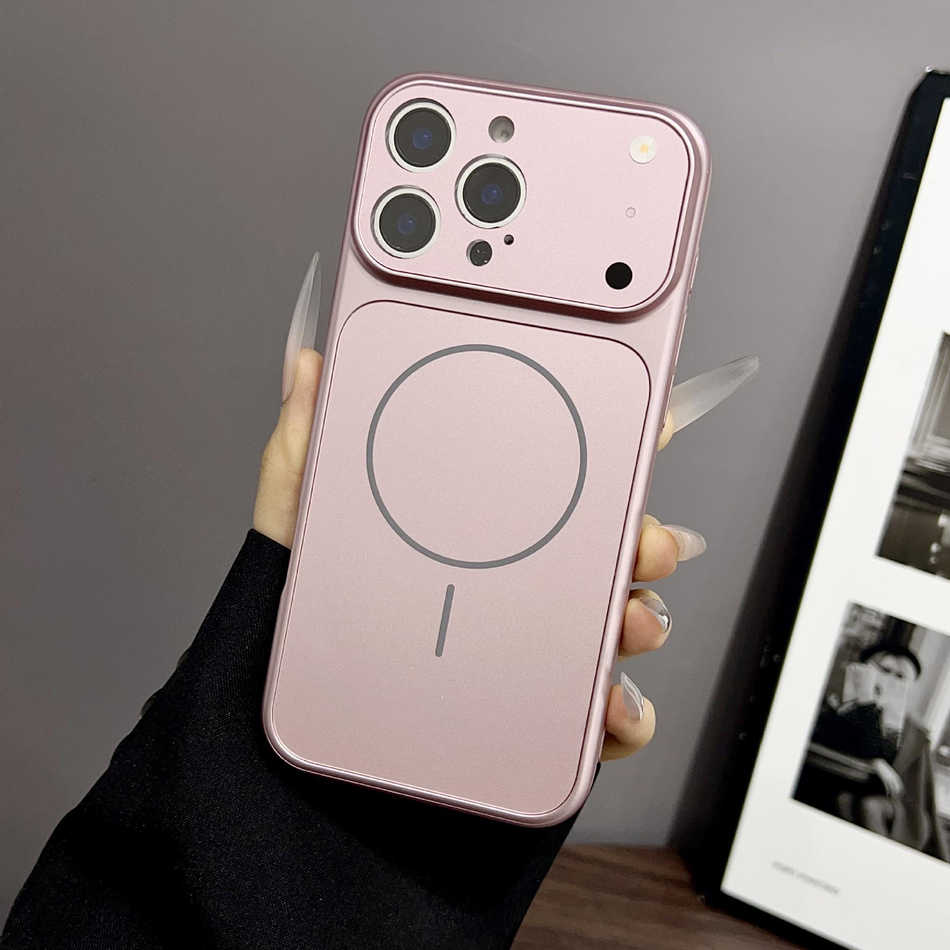 

Чохол Apple 17 Pro з магнітною бездротовою зарядкою, матове скло, захисний чохол для iPhone 16 iPhone 17 Pro Max