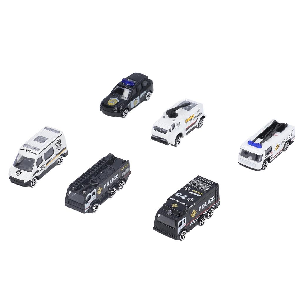 SWAT Car Set 1:64 Alloy Metal Portable Children"s Educational Toys Die Casting SWAT Car Police