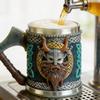Wikingerbecher 450ml Harz Bierkrüge Mit Kampfax Design Für Fans Und Sammler
