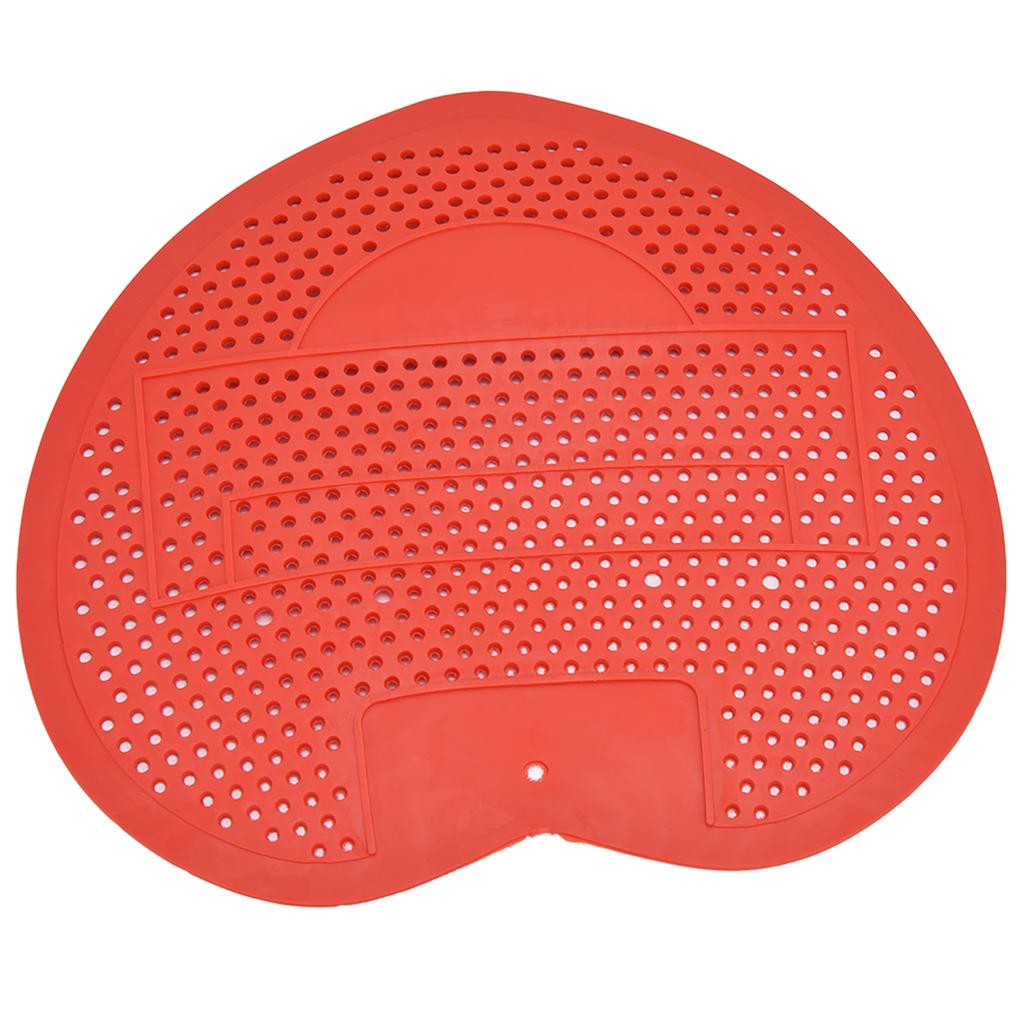 Urinal Screen Anti Blocking Durable Splashproof Urinal Deodorizer for Bathroom Office RestaurantRed