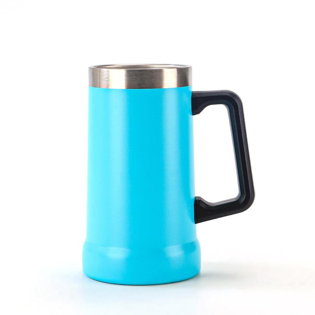 304 Stainless Steel Vacuum Insulated Coffee Tumbler with Handle - Portable Customizable Brazilian Beer Cup