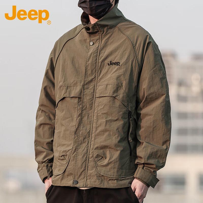 Jeep Men's Stand Collar Workwear Jacket