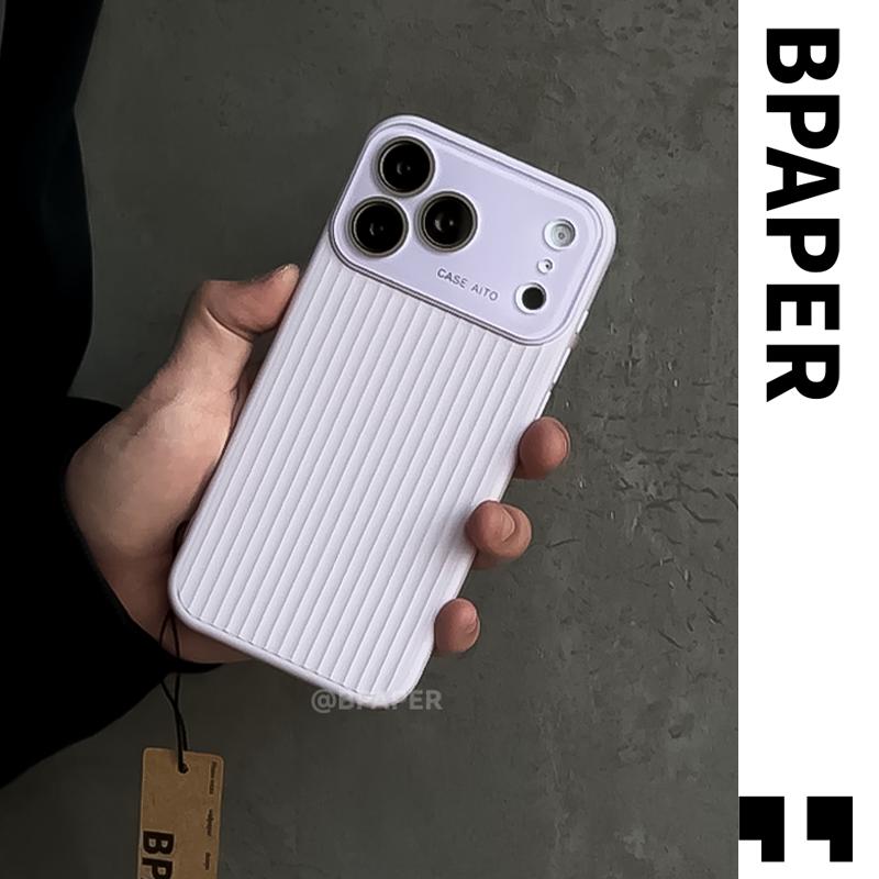 Case For iPhone 17 Pro Max Air Luxury soft Stripes Corrugated Shockproof Camera Protect Matte Phone Cover For iPhone 17Pro Shell