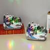 Musical Rotating Christmas Resin Snow Scene Ornament