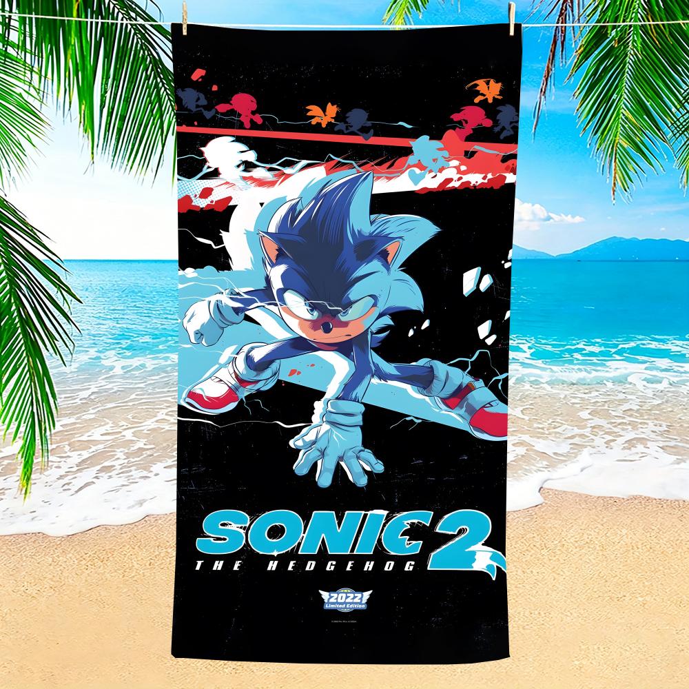 Game S-Sonic Soft Pool Gift For Travel Gym Shower Camping Quick Dry Sports Large Beach Towels