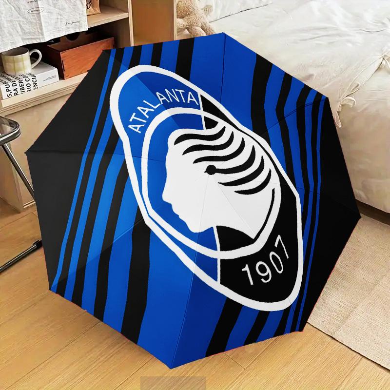 Atlanta Fc Emblem Design Automatic Folding Umbrella - 8-Rib Travel Umbrella with Auto Open/Close & Portable Gifts for holidays or birthdays
