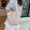IELGY Beach Bag All-Match One-Shoulder Woven Large-Capacity Commu