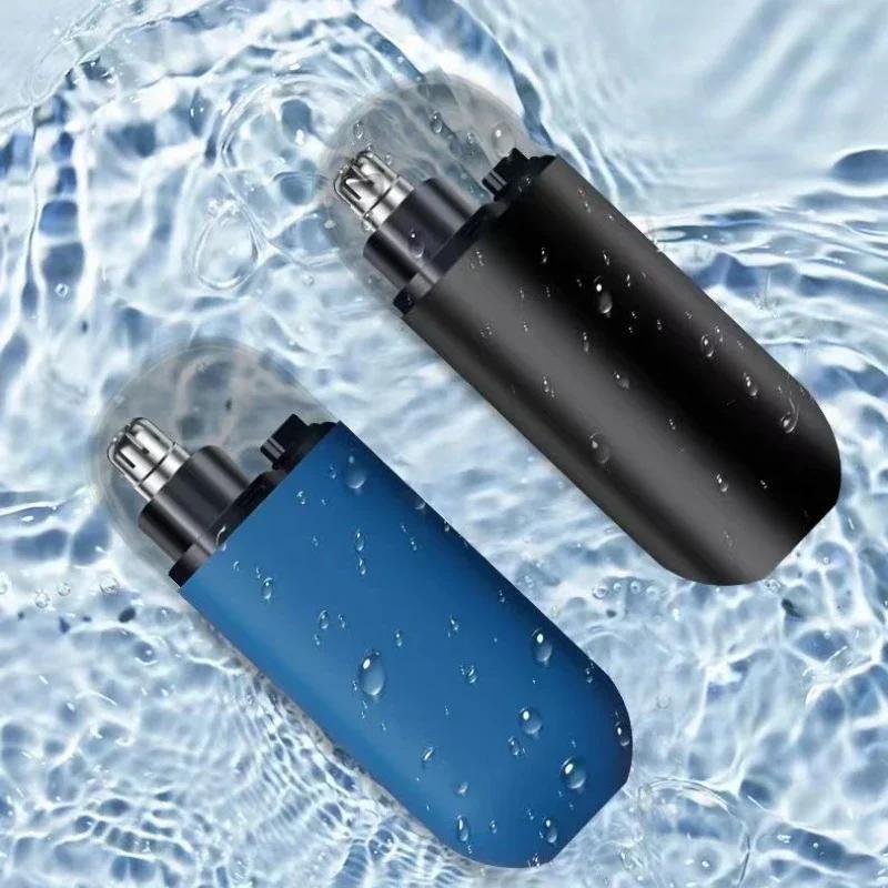Nose Hair Trimmer USB Charging Dual-Edge Blades Electric Portable Men Mini Nose Hair Trimmer Face Care Kit Tools Home Appliances