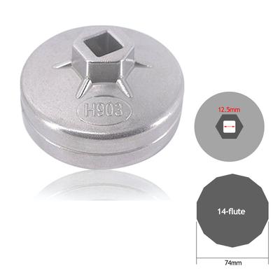 65/67/74/79mm 14/15 Scanalature Chiave a Tazza per Filtro Olio Strumento Rimozione Chiave a Bussola per Auto Per Fengshen Nissan Bluebird Toyota A8 Geely