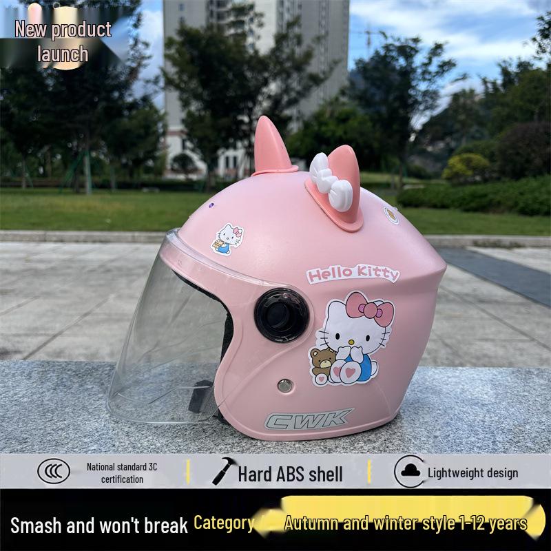 3C-zertifizierter Kinderhelm mit Cartoon-Motiven für alle Jahreszeiten – warm und sicher