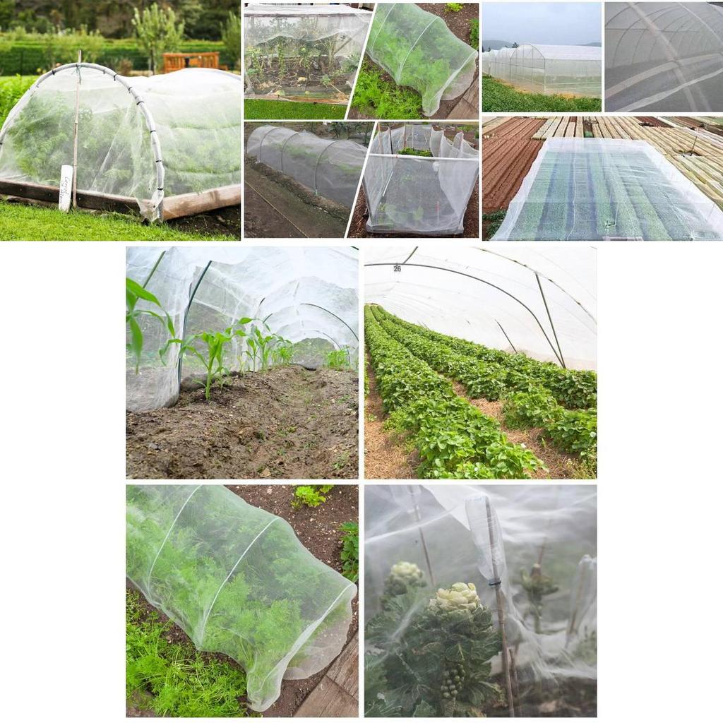 Durable Polyethylene Insect Netting For Garden Greenhouses White Color 5-year Lifespan