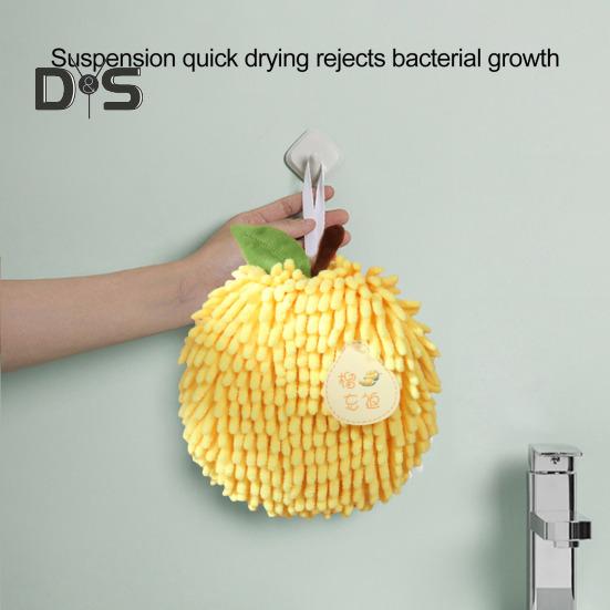 Chenille-Handtuch mit Aufhängeschlaufe, stark wasserabsorbierend, weiche, superfeine Fasern, verdickter Lappen, schmutzabweisend, wiederverwendbar, für die Reinigung von Küche und Bad