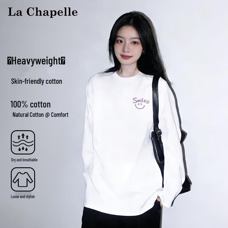 La Chapelle Women s Pure Cotton Long Sleeve T-Shirt 2XL