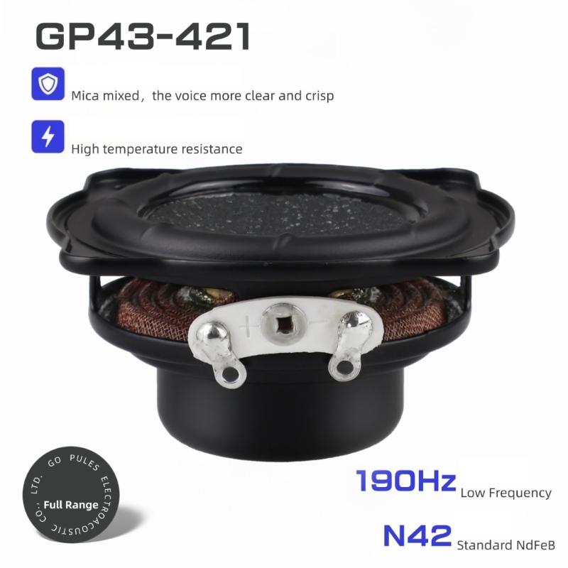 43mm 1.7Inch Full Ranges Speaker 4Ohm 3W Double Magnets Composite Membrane Waterproof Audios Driver For Portable Devices